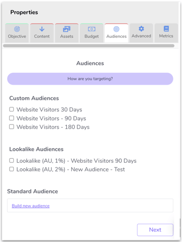 10. Set Audiences