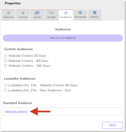 1. Build New Audience