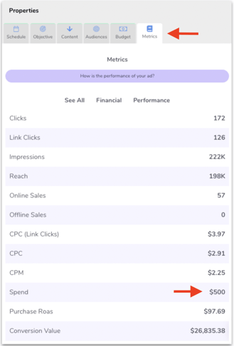 Order metrics